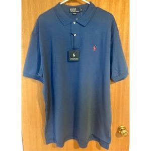 NEW Polo by Ralph Lauren blue polo, men’s XL